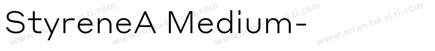 StyreneA Medium字体转换